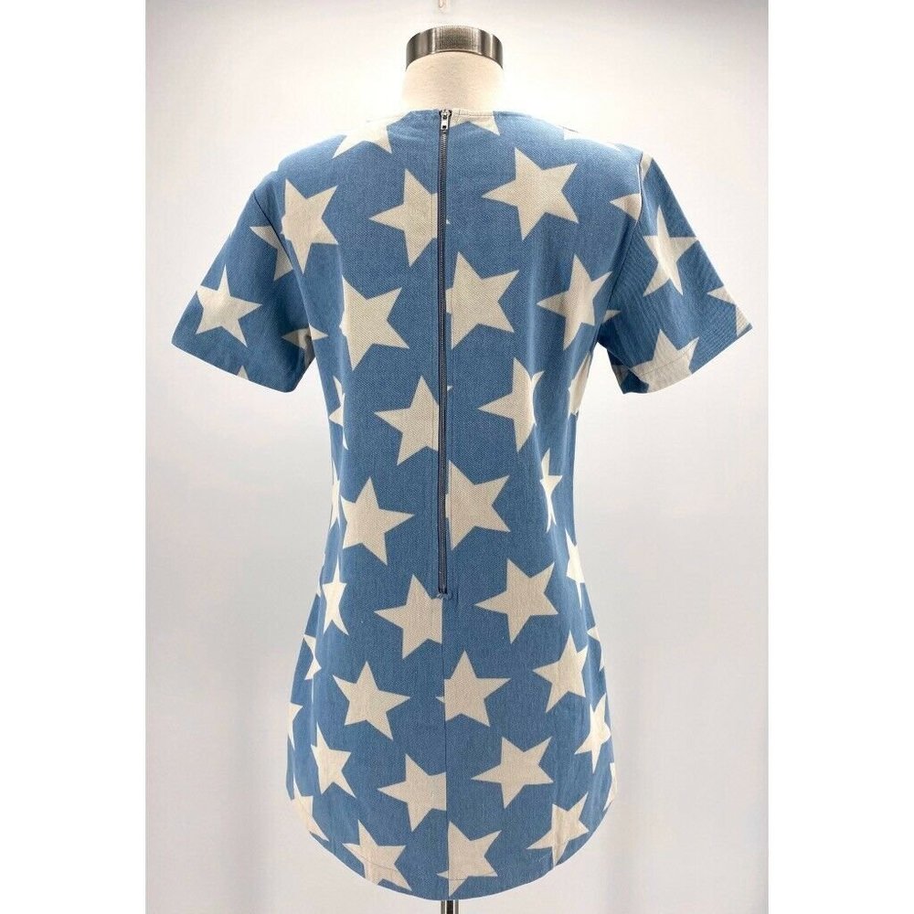 English Factory Denim Star Print Dress NWT - Picture 3 of 6